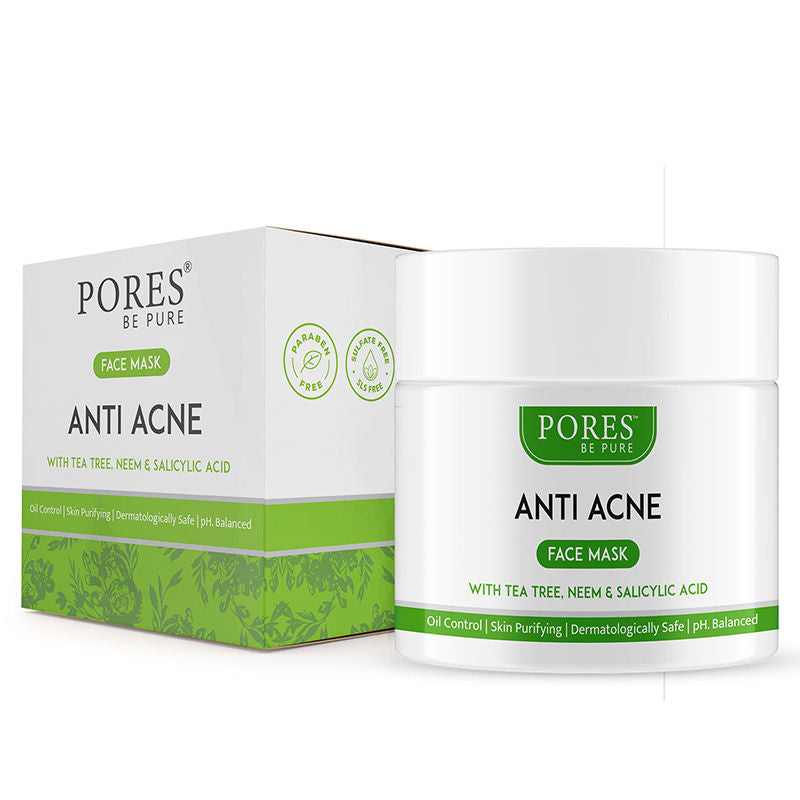 Pores Be Pure Anti Acne Face Pack With Salicylic Acid, Neem & Tea Tree