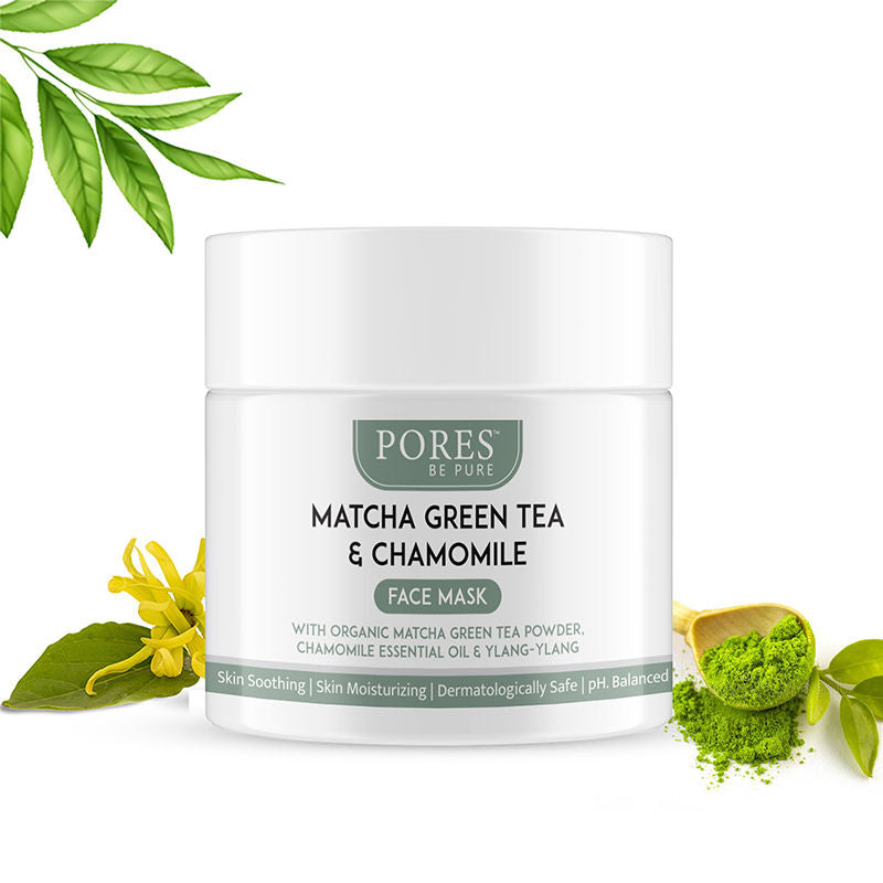 Pores Be Pure Matcha Green Tea Clay Face Mask With Green Tea