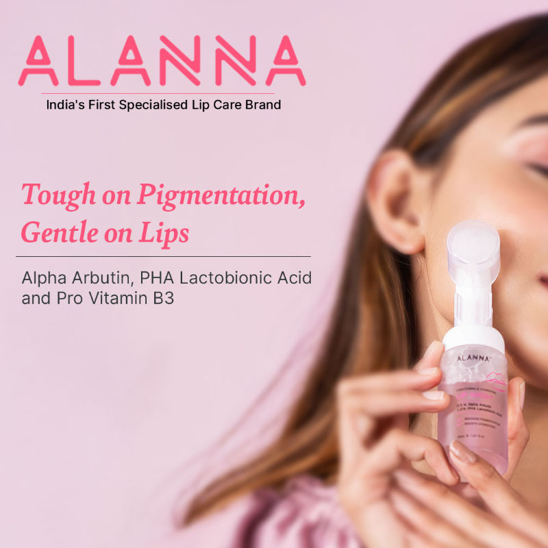 ALANNA Lip Wash Lip Brightening, Lip Cleanser, For Dark & Dry Pigmented Lips For Women