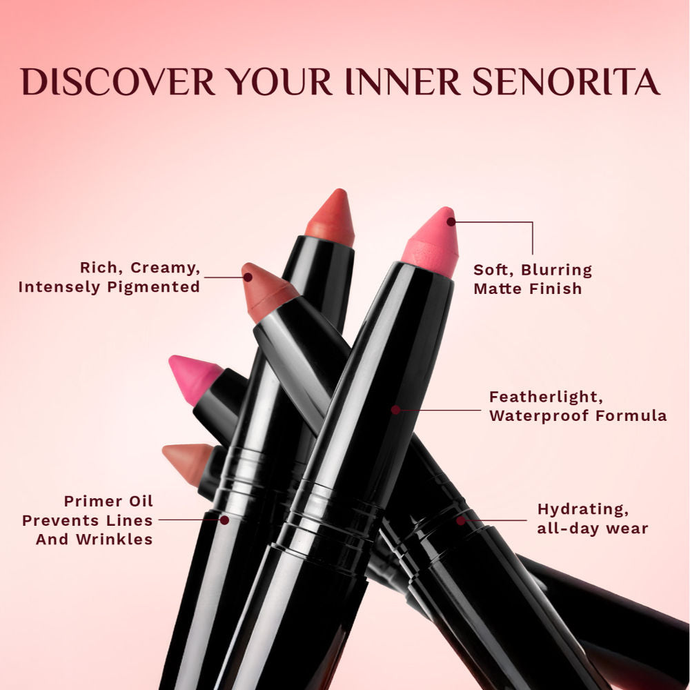 Pilgrim The Spanish Collection Matte Me Up Lip Crayon