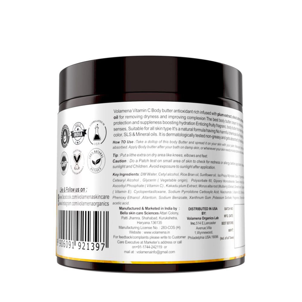 Volamena Vitamin C Body Butter for Women & Men