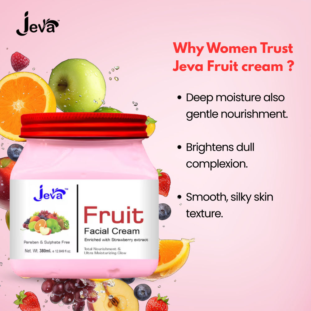Jeva Fruit Cream - Ultra Moisturizing & Nourishing Care for Skin