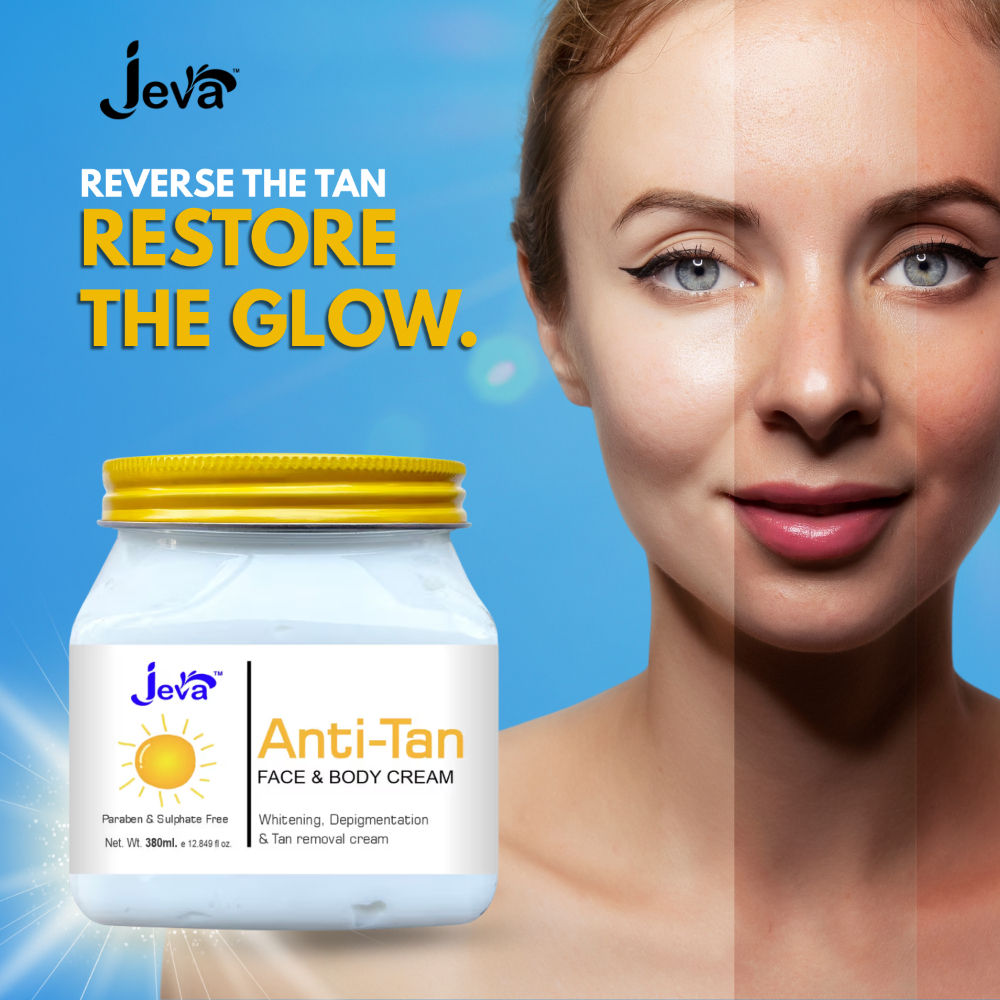 Jeva Anti-Tan Cream - Brightening & Depigmentation Care for Face & Body