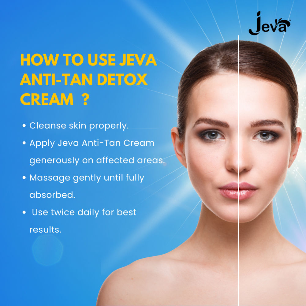 Jeva Anti-Tan Cream - Brightening & Depigmentation Care for Face & Body