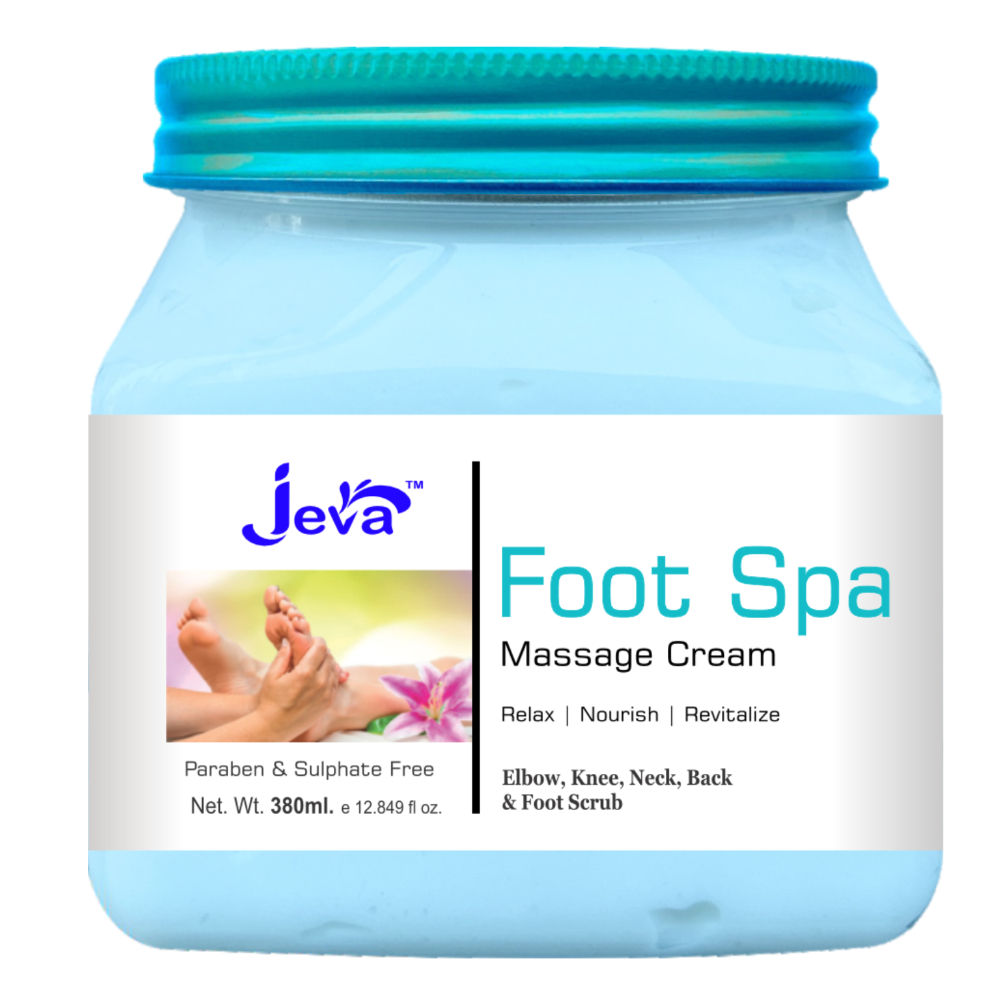 Jeva Foot Spa Cream - Deep Moisturizing & Softening Gel for Elbows, Knees & Feet
