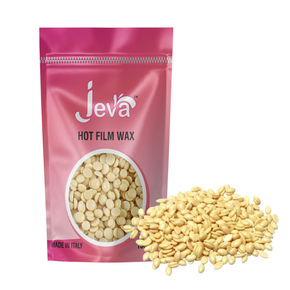 Jeva Hot Film Wax Natural Stripless Hard Wax Beads for Smooth Hair Removal Face & Body 100g