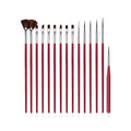 Gorgio Professional Nail Art Brush Set 0f 15 - GPCA0018 (Colour/ Shape May Vary)