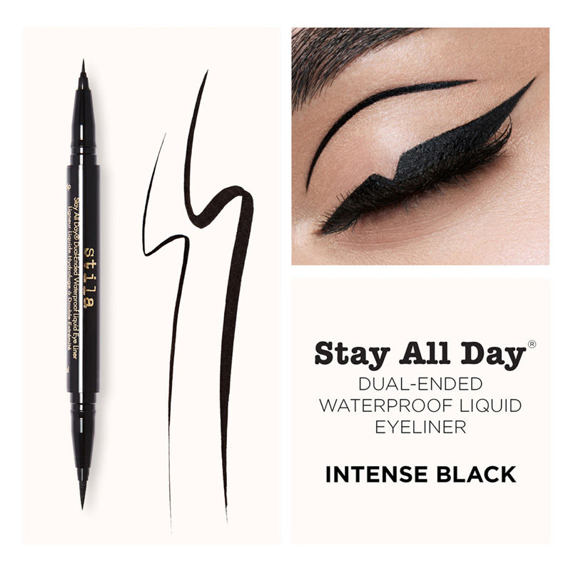 Stila Cosmetics Stay All Day Dual-Ended Waterproof Liquid Eye Liner - Intense Black