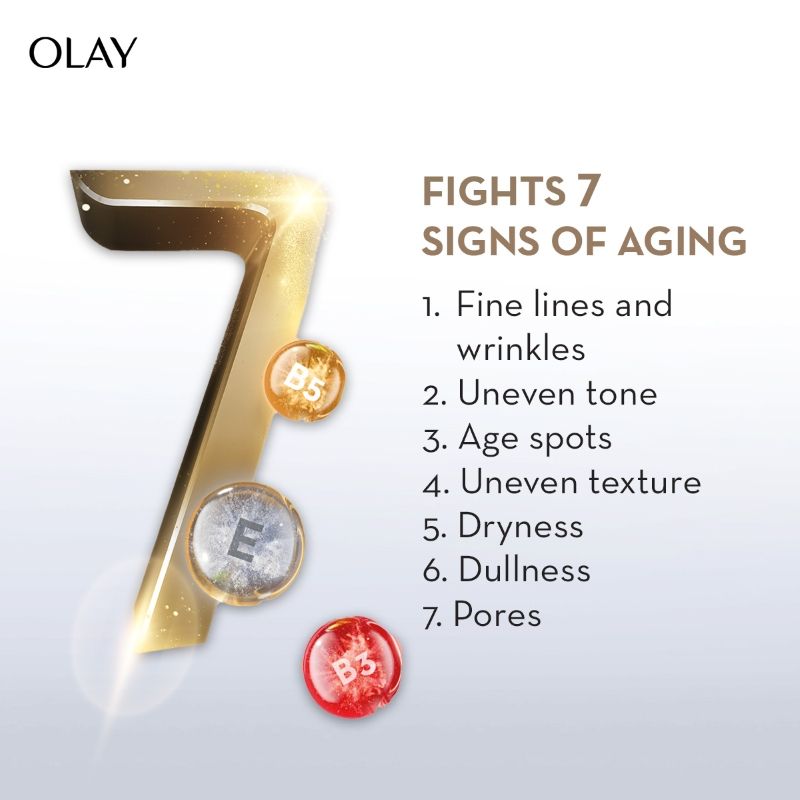 Olay Total Effects Day Cream With SPF 15 Normal, Fights 7 Signs Of Ageing With Niacinamide