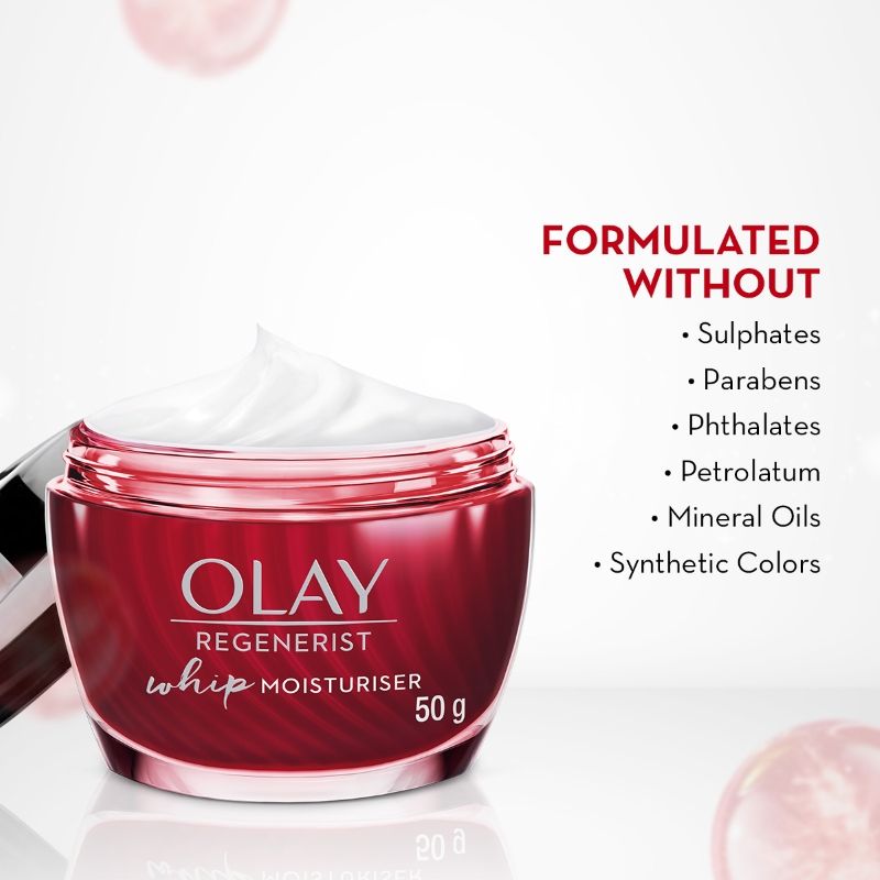 Olay Regenerist Whip Cream With Spf30, Ultra Lightweight For Plump & Bouncy Skin With Niacinamide