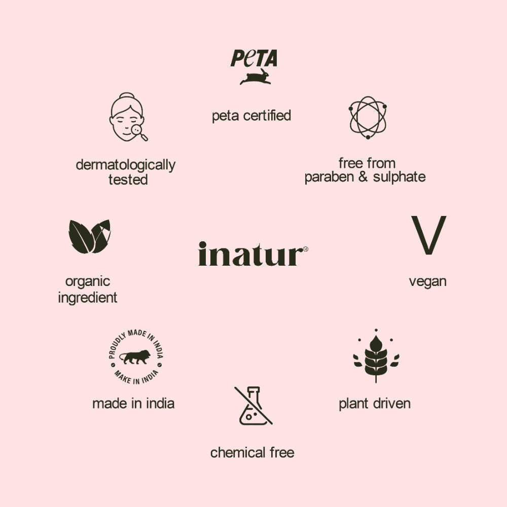 inatur Rosehip Oil, 100% Pure & Cold Pressed, Moisturizing, Anti-Aging & Hydrating Facial Oil