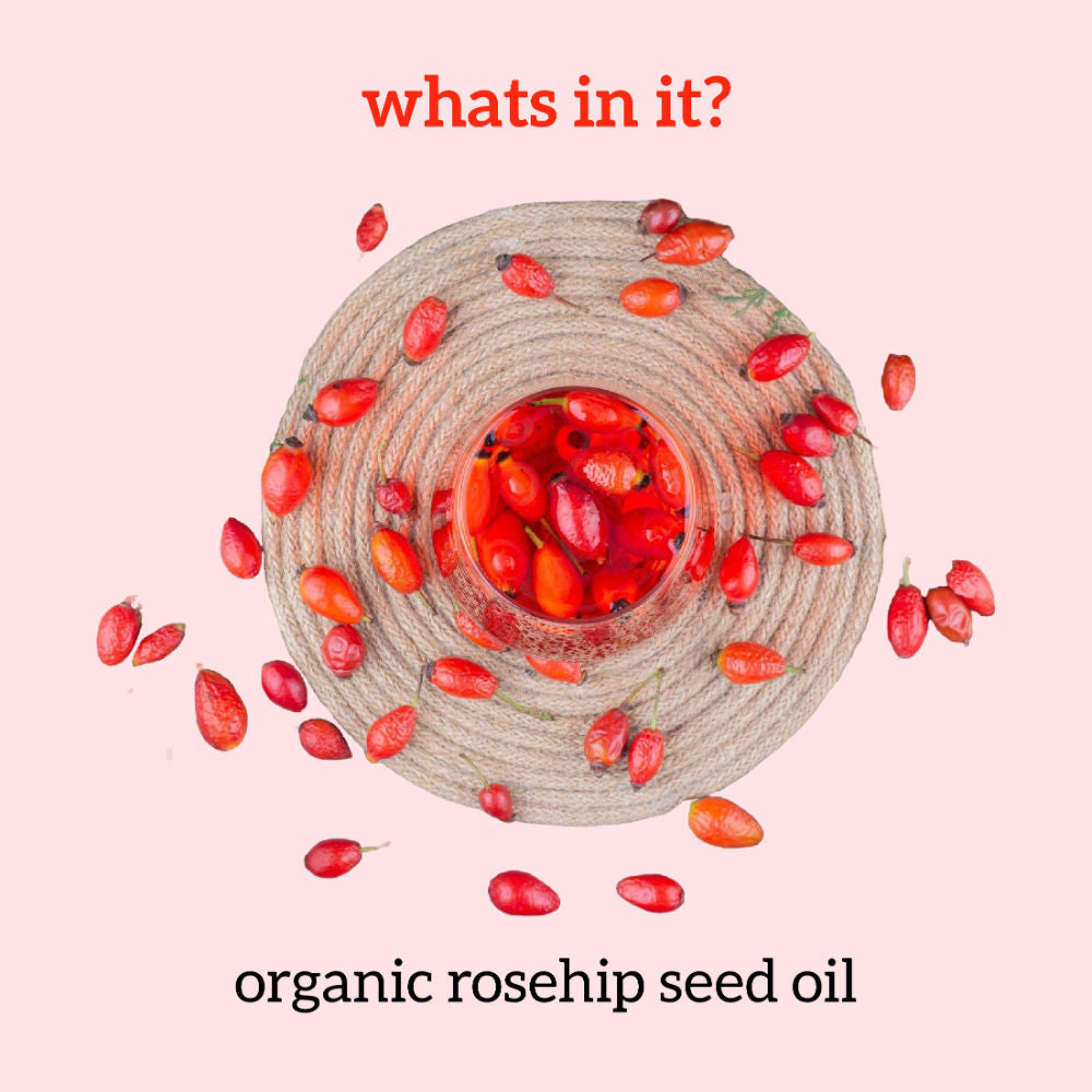 inatur Rosehip Oil, 100% Pure & Cold Pressed, Moisturizing, Anti-Aging & Hydrating Facial Oil
