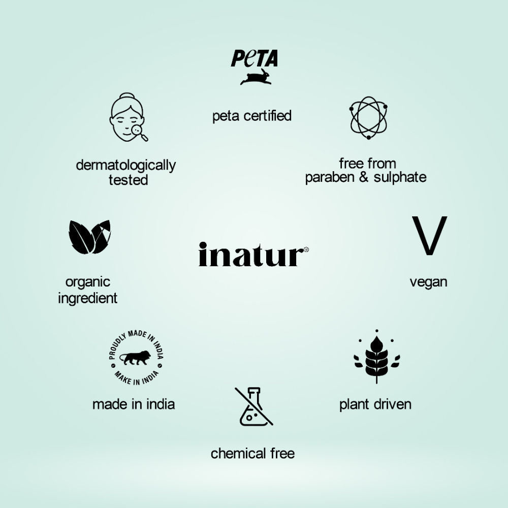 inatur Hand Sanitizer Gel With 85% Alcohol, Neem & Glycerin, Kills 99.9% Germs & Quick-Dry, Kids Safe