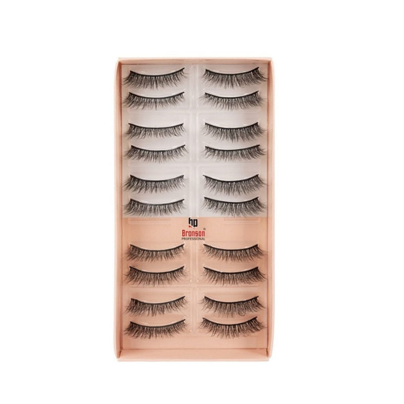 Bronson Professional Eyelash Set 3d False Long And Natural Eye Makeup - L07