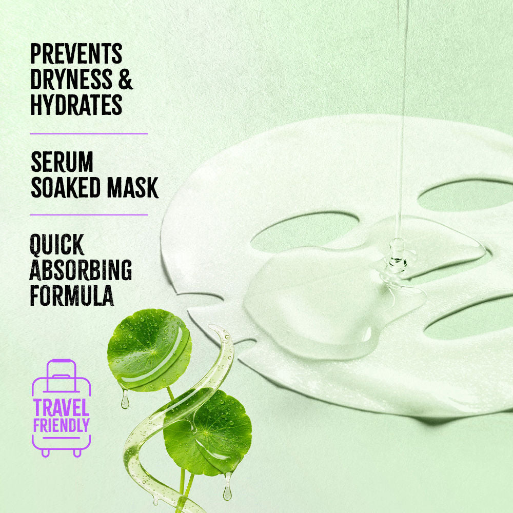 Nykaa Naturals Korean Sheet Mask With Cica & Ceramide For Barrier Repair & Deep Hydration Boost
