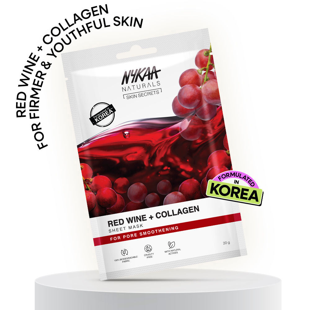 Nykaa Green Tea + Aloe Vera Sheet Mask For Hydrated Skin - Formulated in Korea - For All Skin Types