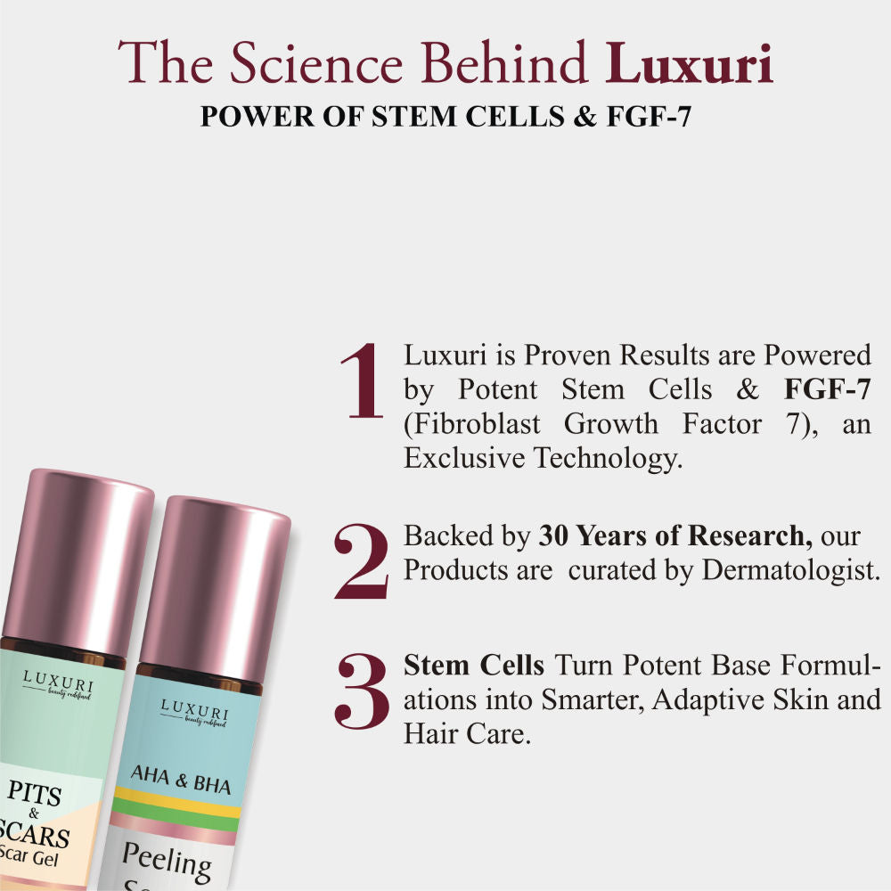 Luxuri Advanced Scar Care Regime for Deep Scars Pits & Surgery Scars