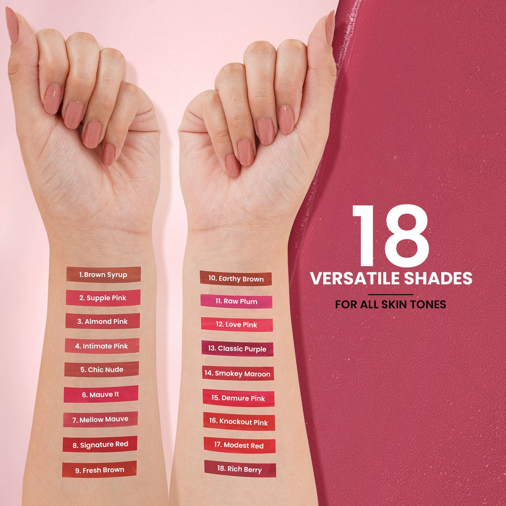Swiss Beauty Stay All Day Liquid Lipstick 24 Hour Stay Transfer-Proof