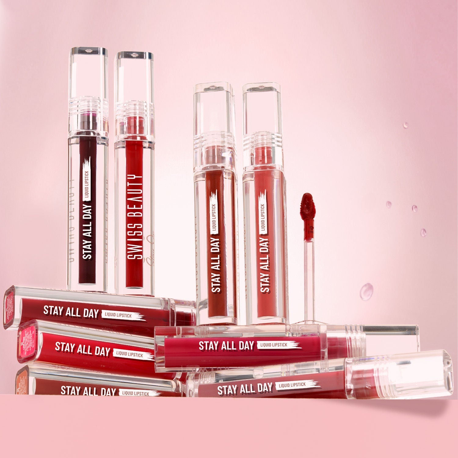Swiss Beauty Stay All Day Liquid Lipstick 24 Hour Stay Transfer-Proof