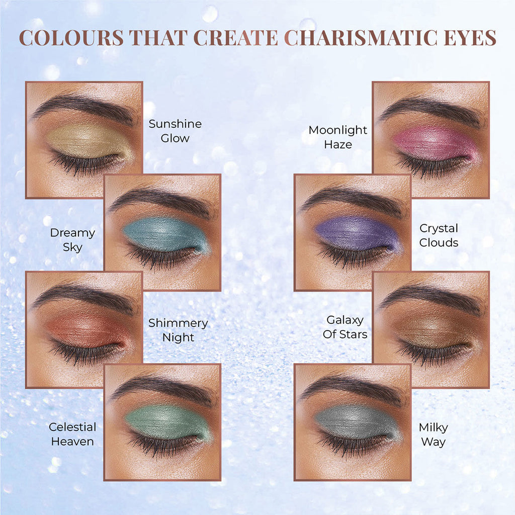 Just Herbs 8 In 1 Eye Shadow Lidsticks Highly-pigmented Long-lasting Smudge-proof