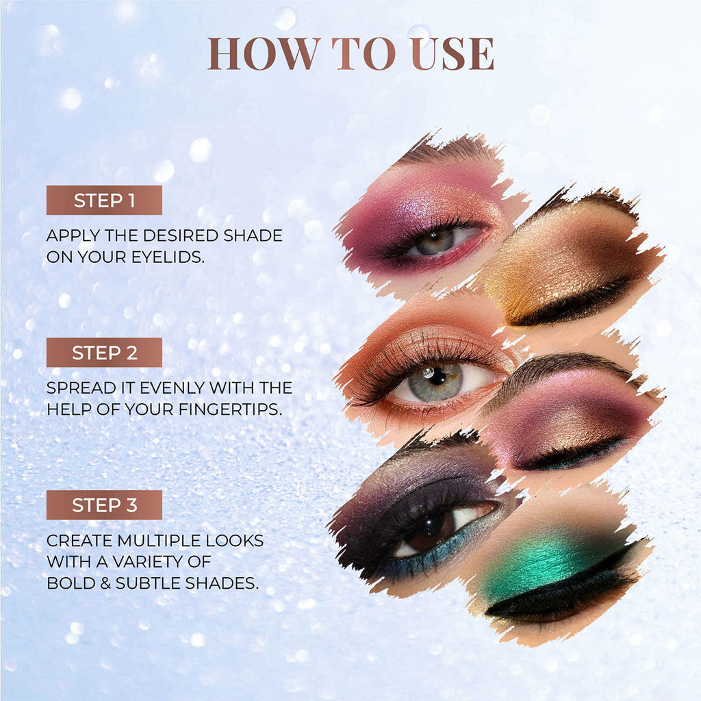 Just Herbs 8 In 1 Eye Shadow Lidsticks Highly-pigmented Long-lasting Smudge-proof