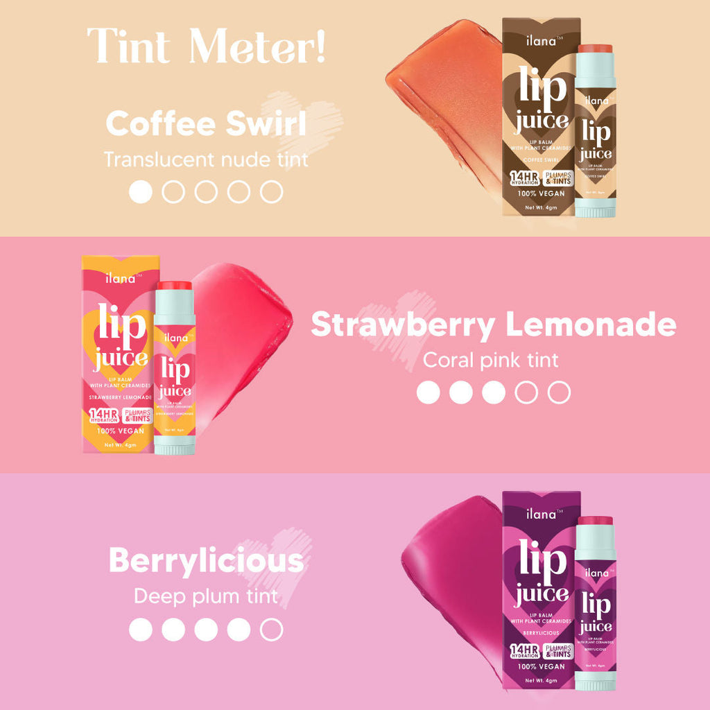 Ilana Lip Juice Hydrating & Plumping Tinted Lip Balm