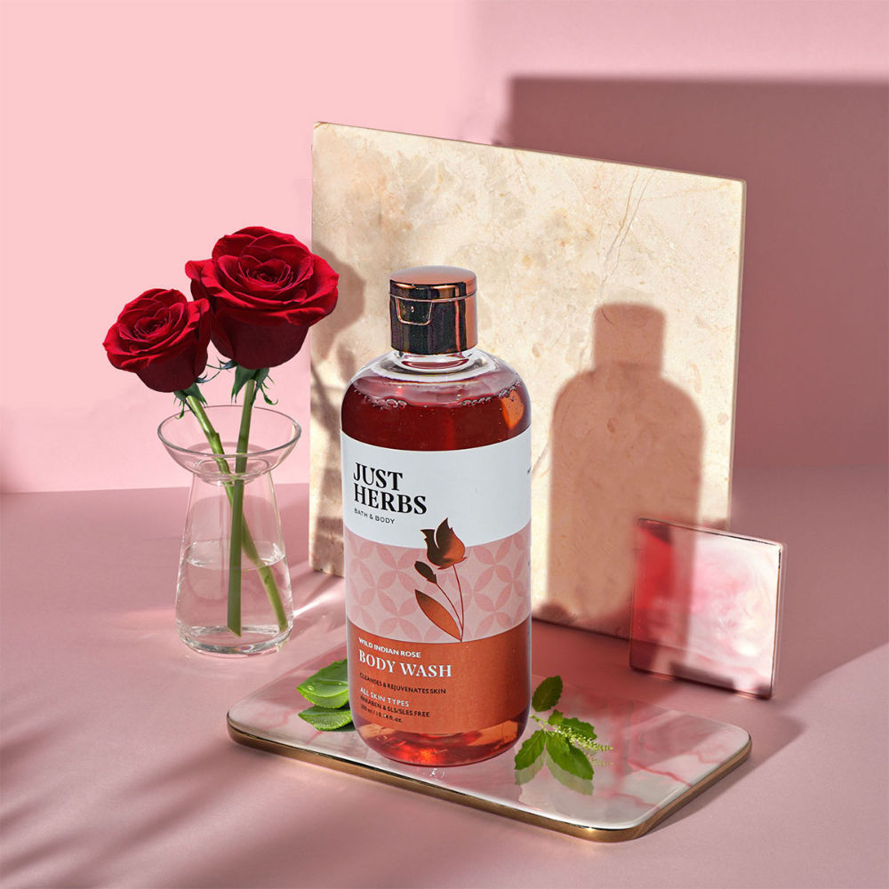 Just Herbs Bath & Body Wild Indian Rose Body Wash