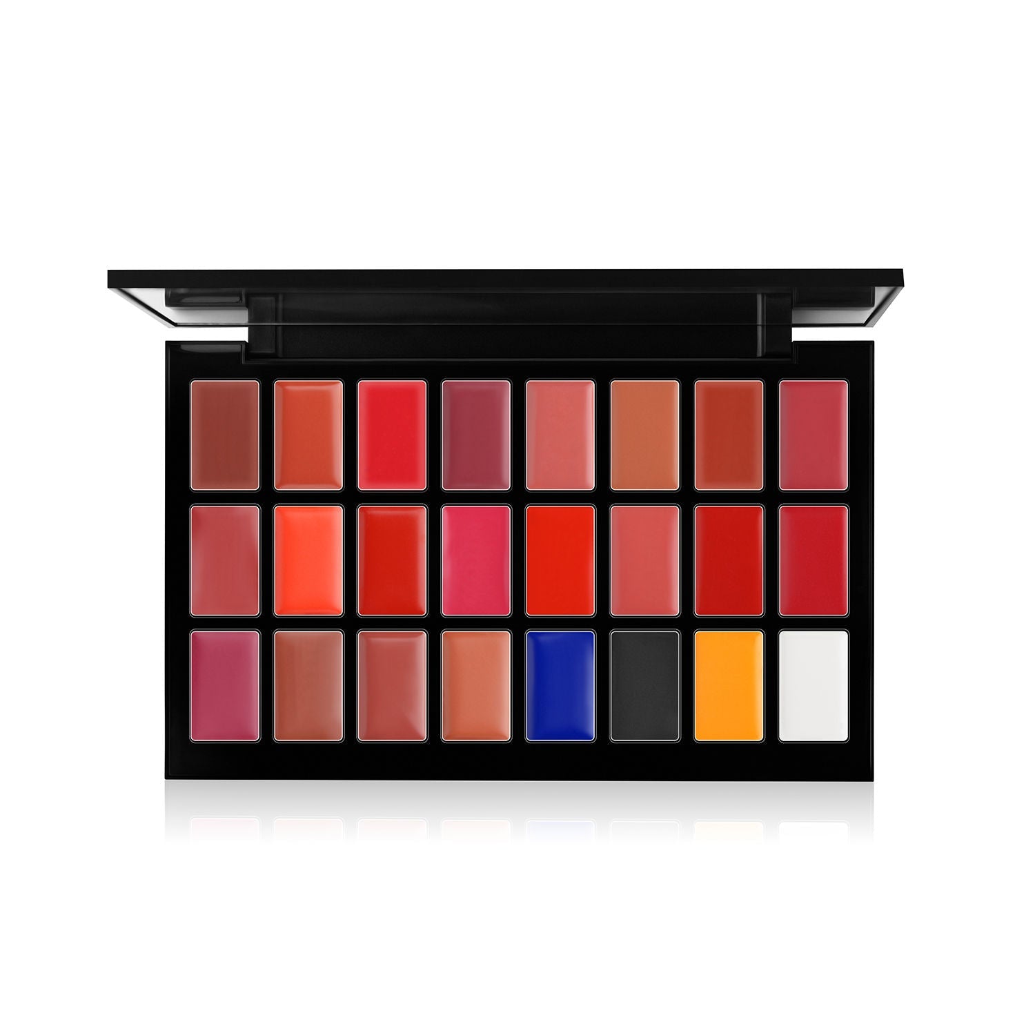 PAC Studio HD Lipstick Vault Palette X24 - Create 100+ Lip Shades, Intense Color Payoff, Lightweight