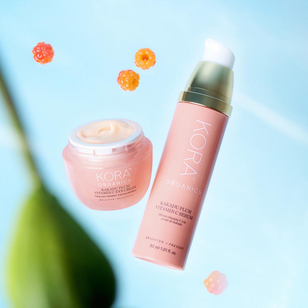 Kora Organics Kakadu Plum Vitamin C Eye Cream Target Fine Lines Wrinkles For Firm & Youthful Skin.
