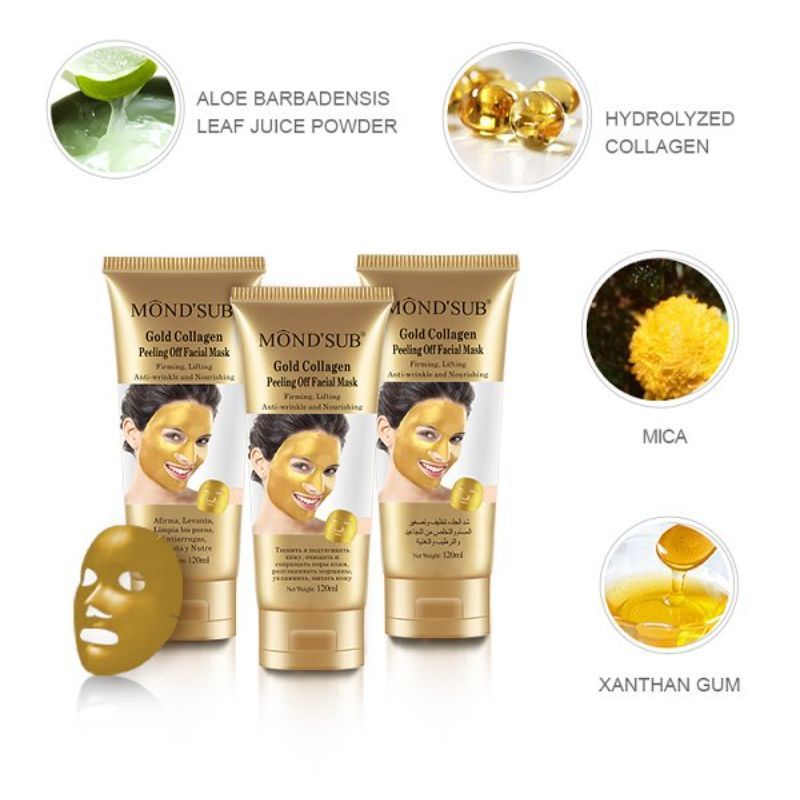 Mond'Sub Gold Collagen Peeling Off Facial Mask