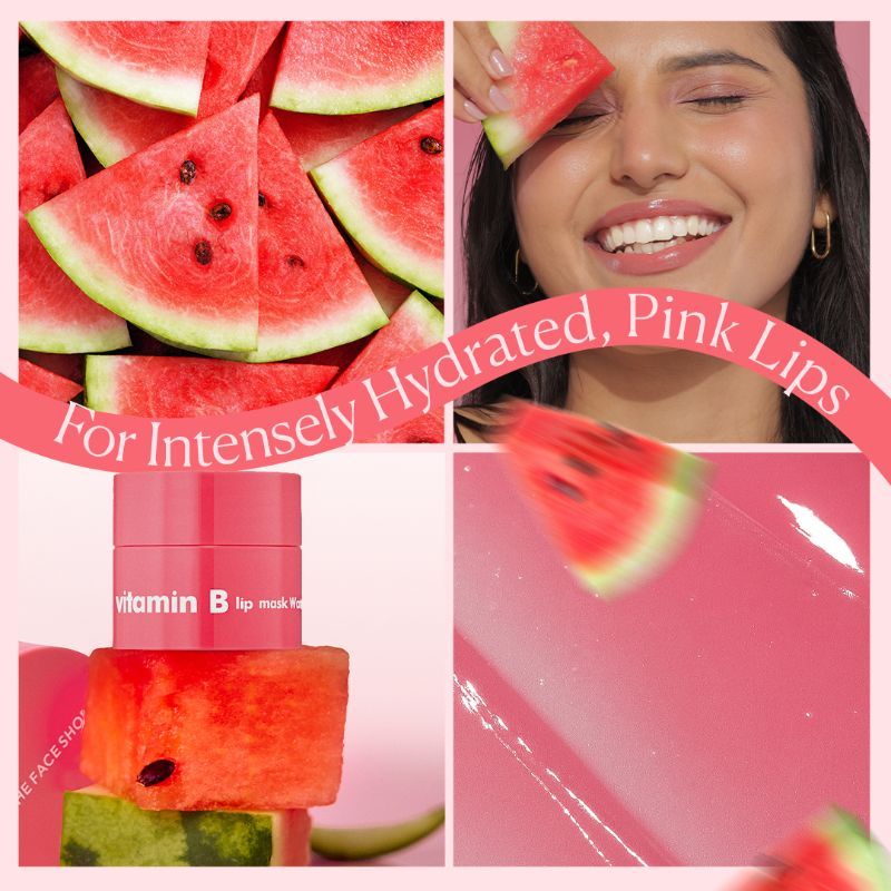 The Face Shop Vitamin Korean Mini Lip Sleeping Mask for Dark, Dry, Pigmented Lips