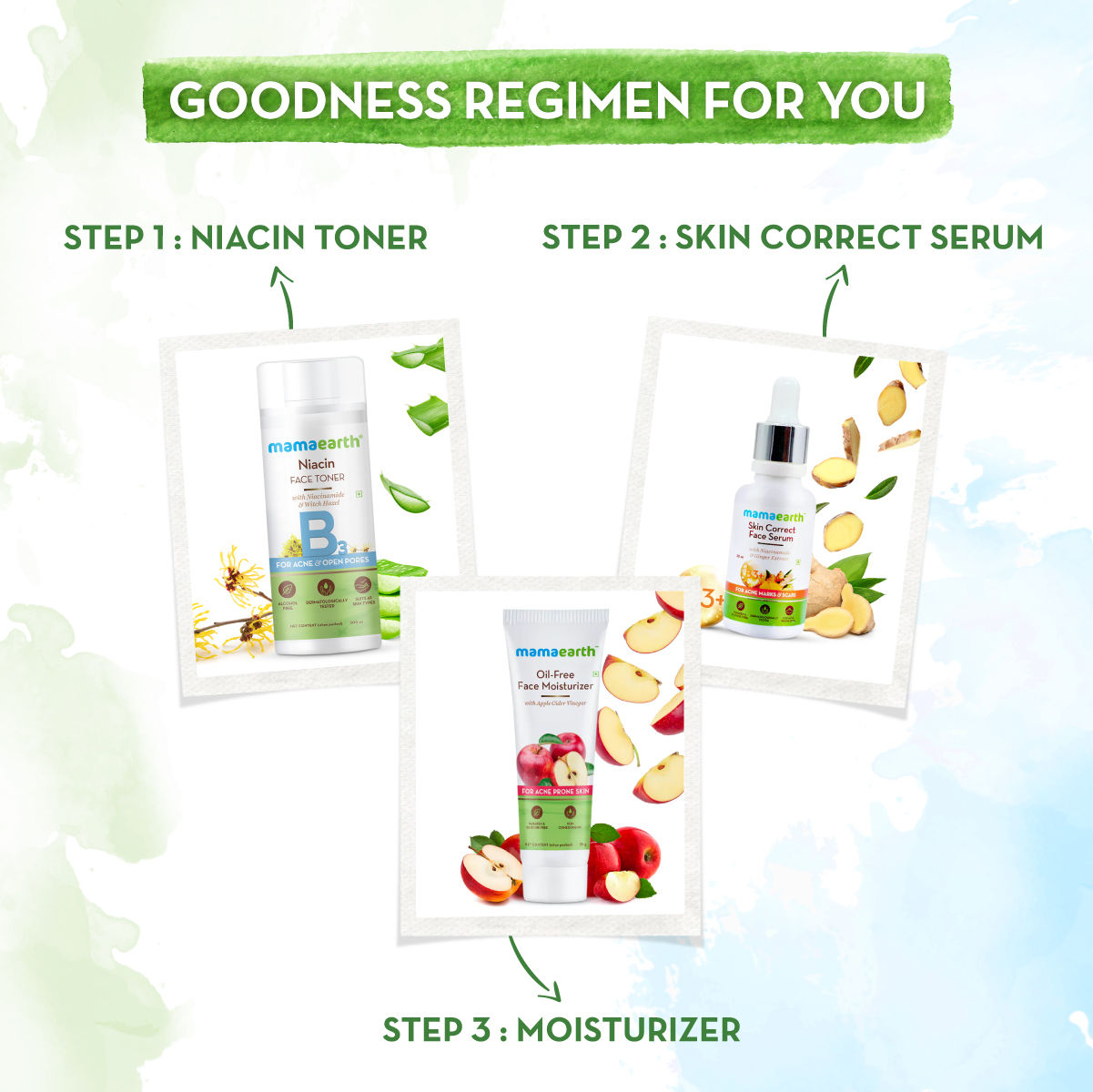 Mamaearth Niacin Toner with Niacinamide and Witch Hazel for Acne and Open Pores