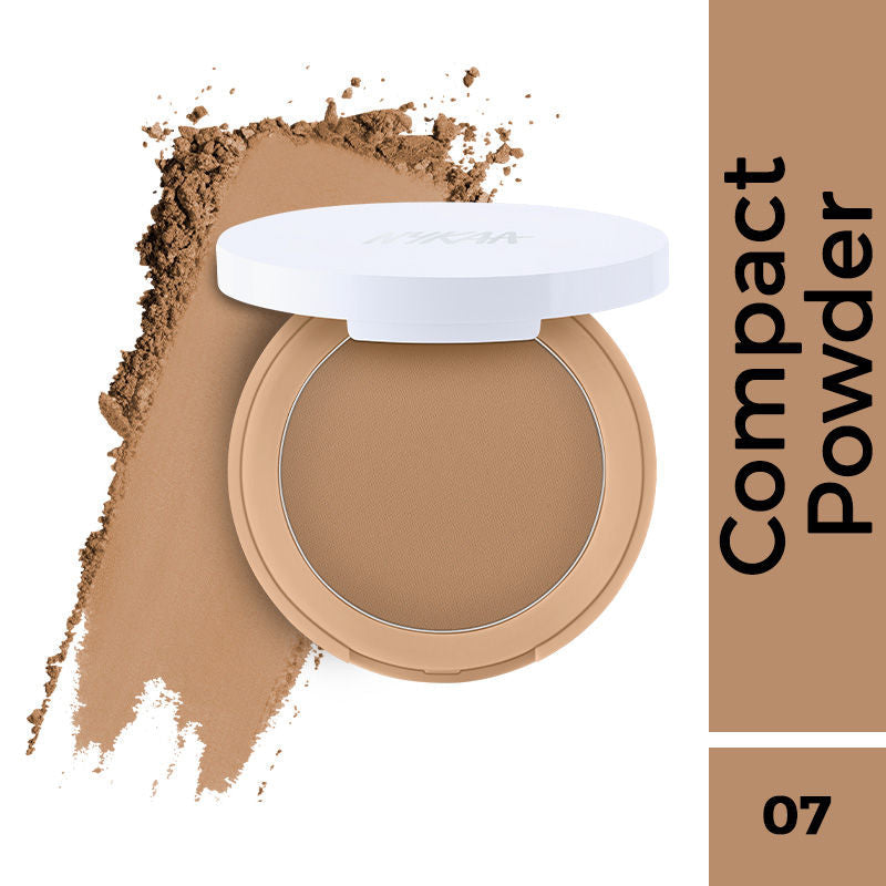 Nykaa Cosmetics All Day Matte 12HR Oil Control Face Compact Powder With SPF 15 PA ++