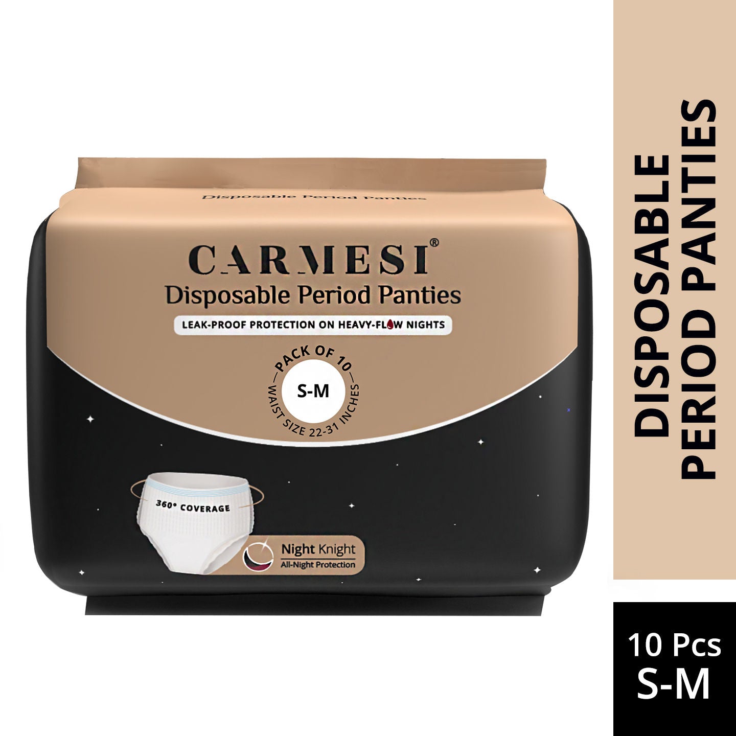 Carmesi Disposable Period Panties (S-M), Leak-Proof Protection For Heavy-Flow Nights