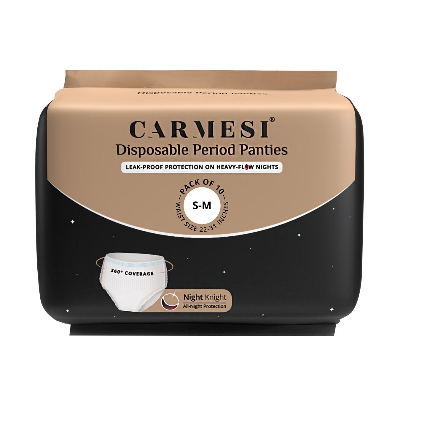 Carmesi Disposable Period Panties (S-M), Leak-Proof Protection For Heavy-Flow Nights