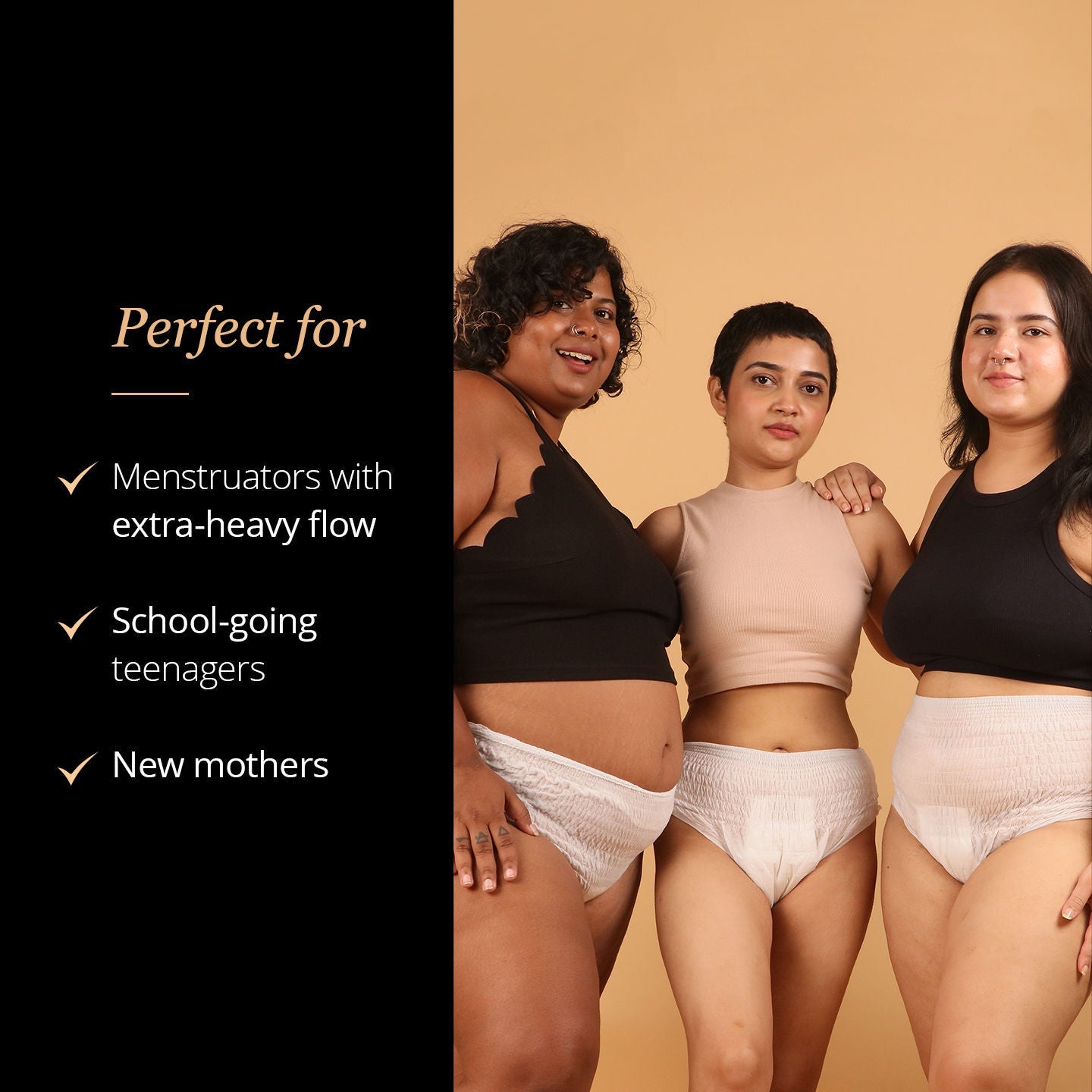 Carmesi Disposable Period Panties (S-M), Leak-Proof Protection For Heavy-Flow Nights