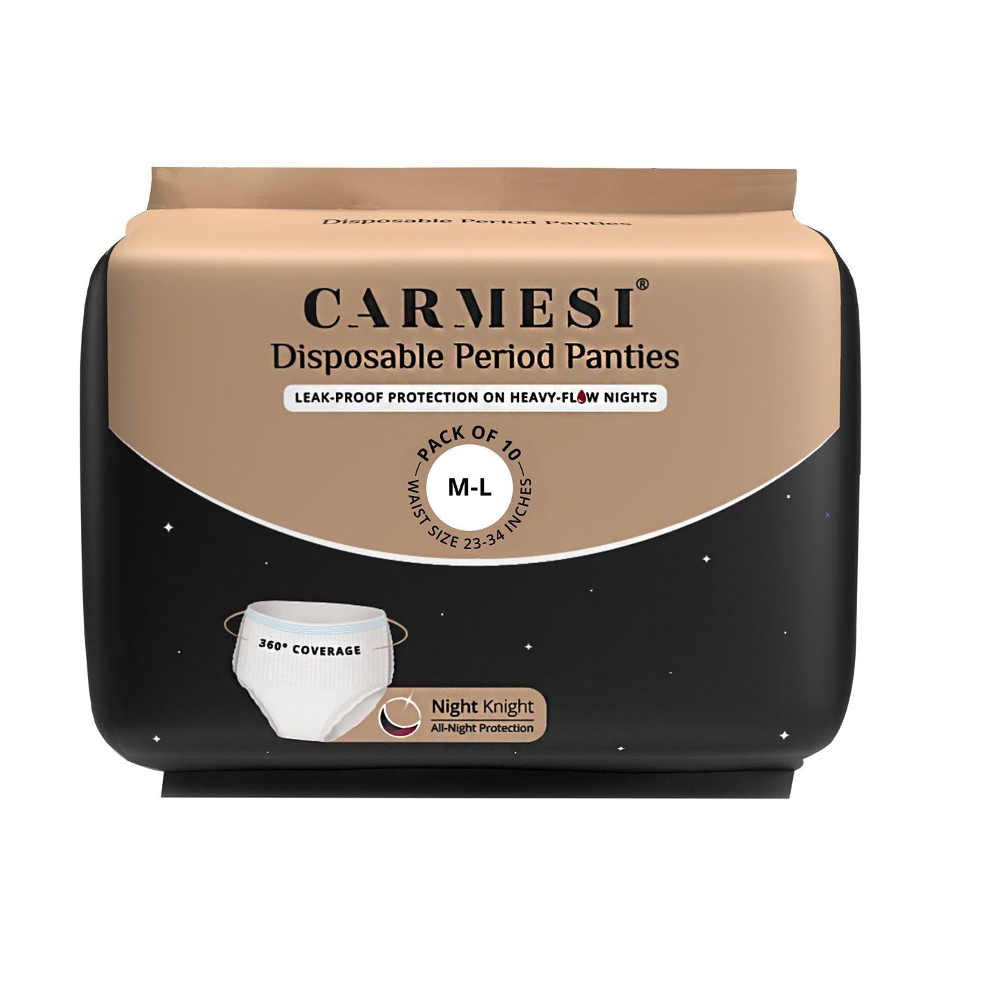 Carmesi Disposable Period Panties (M-L), Leak-Proof Protection For Heavy-Flow Nights