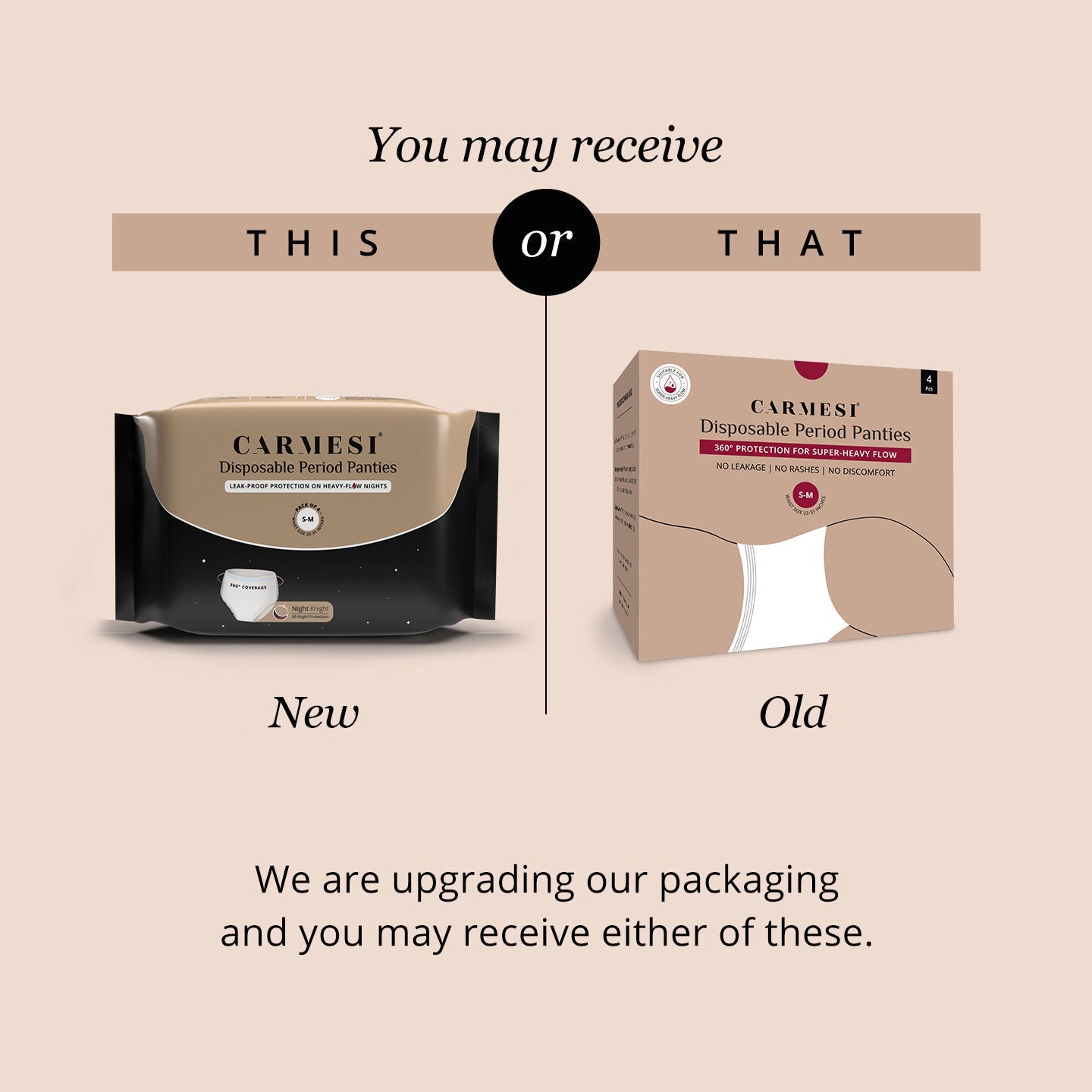 Carmesi Disposable Period Panties (M-L), Leak-Proof Protection For Heavy-Flow Nights