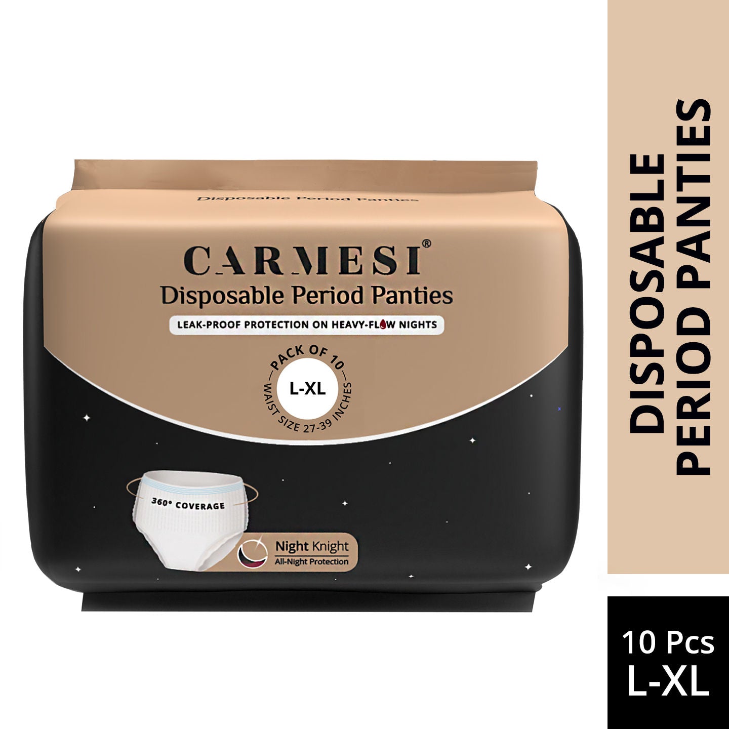 Carmesi Disposable Period Panties (L-Xl), Leak-Proof Protection For Heavy-Flow Nights