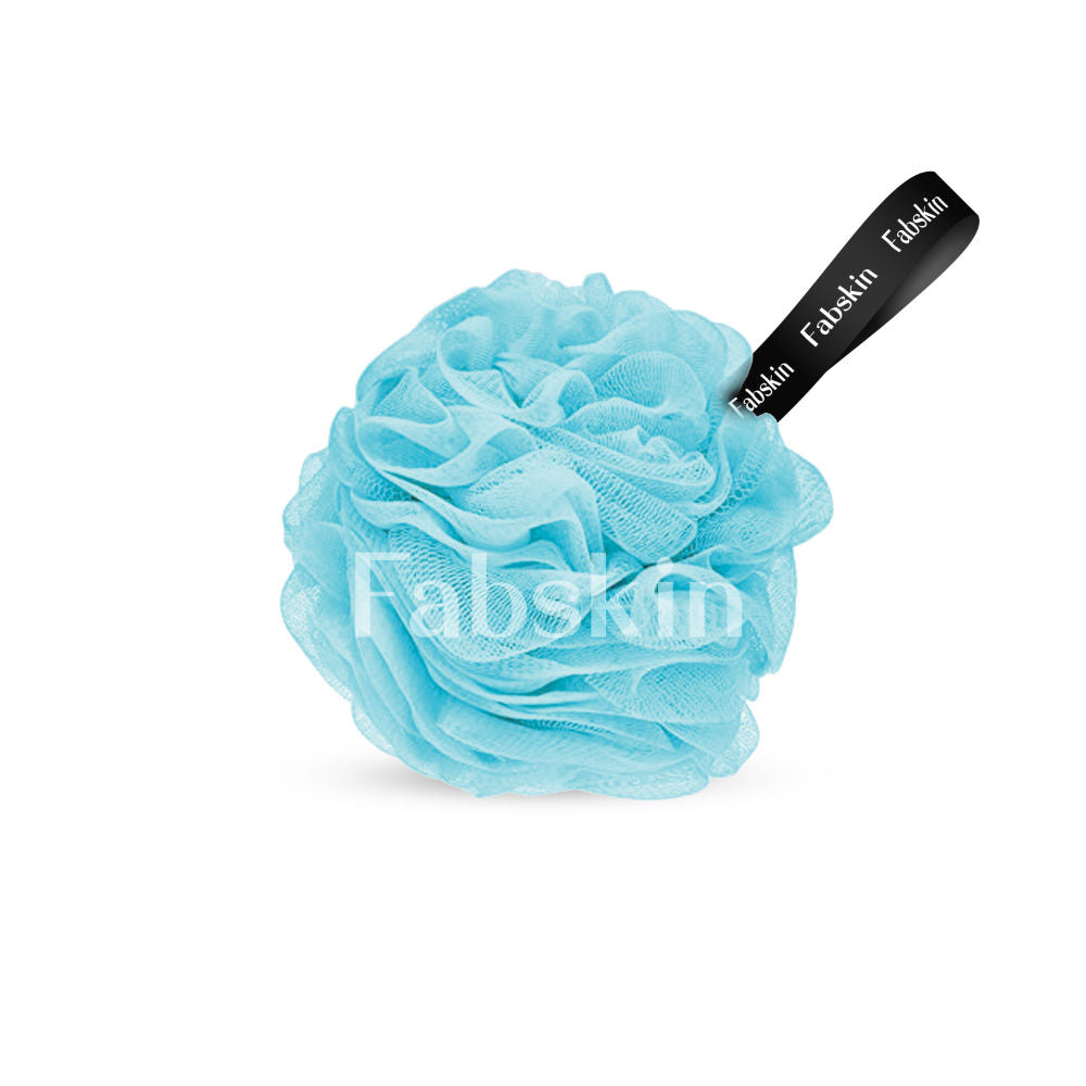 Fabskin Luxury Bathing Round Loofah Bath Sponge - Blue
