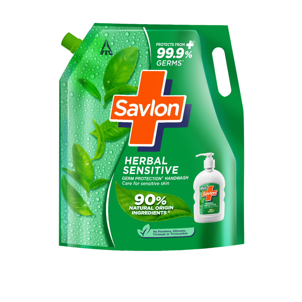 Savlon Herbal Sensitive Liquid Handwash Refill Pack For Sensitive Hands