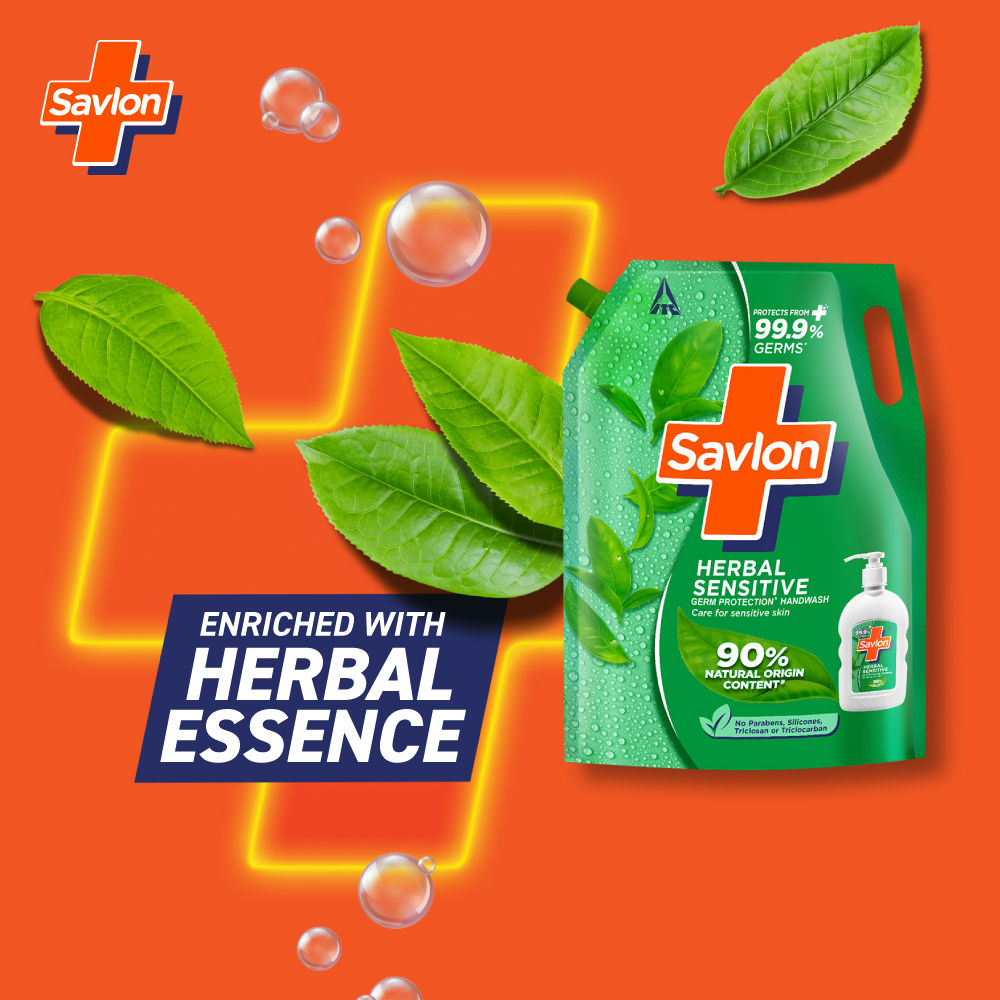 Savlon Herbal Sensitive Liquid Handwash Refill Pack For Sensitive Hands