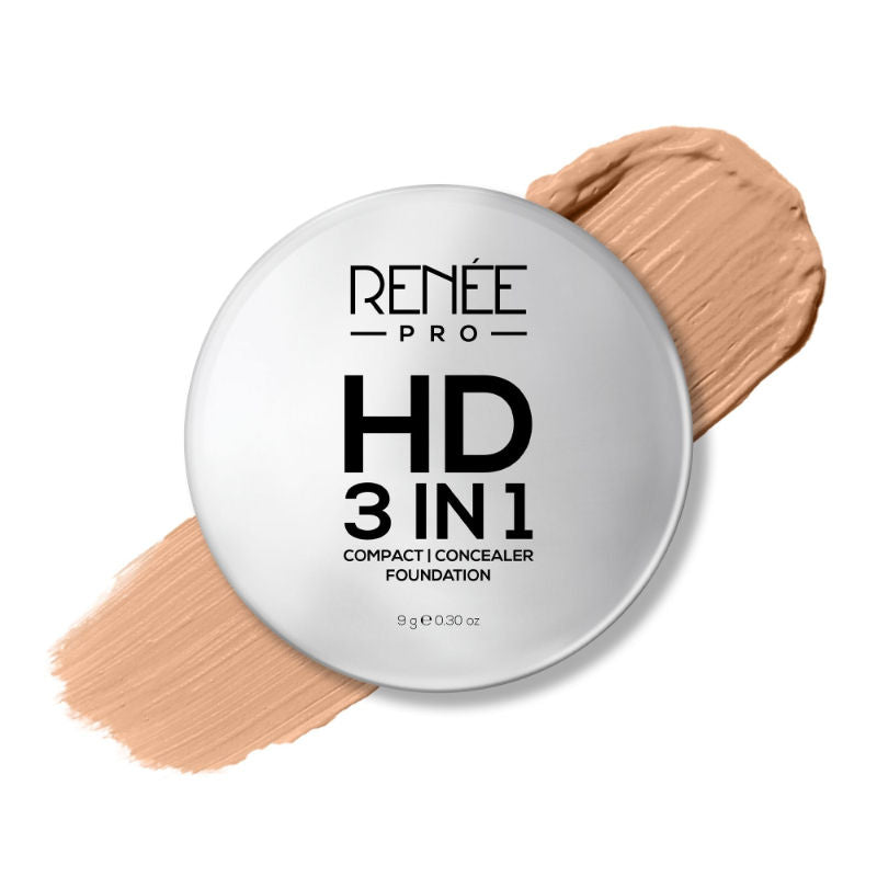 Renee Cosmetics Pro HD 3-IN-1 Compact Works as Concealer, Foundation & Powder With SPF 20