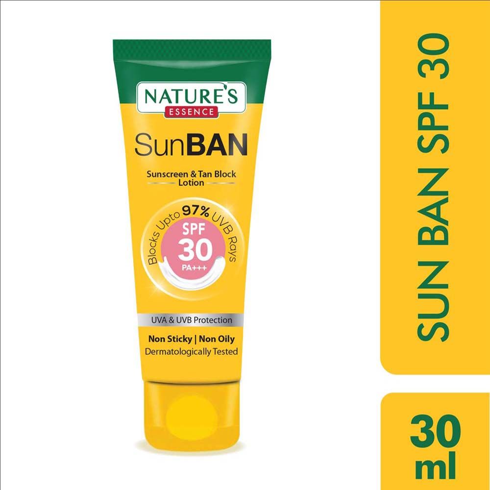 Nature's Essence Sunban Spf 30 Pa+++ Sunscreen & Tan Block Lotion