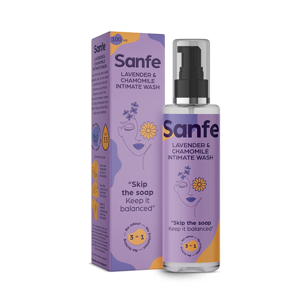 Sanfe 3 In 1 Intimate Wash with Lavender & Chamomile