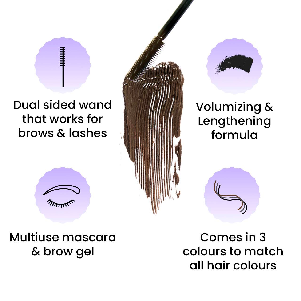 FAE Beauty Brash Volumizing & Lengthening Formula Dual Mascara and Brow Gel
