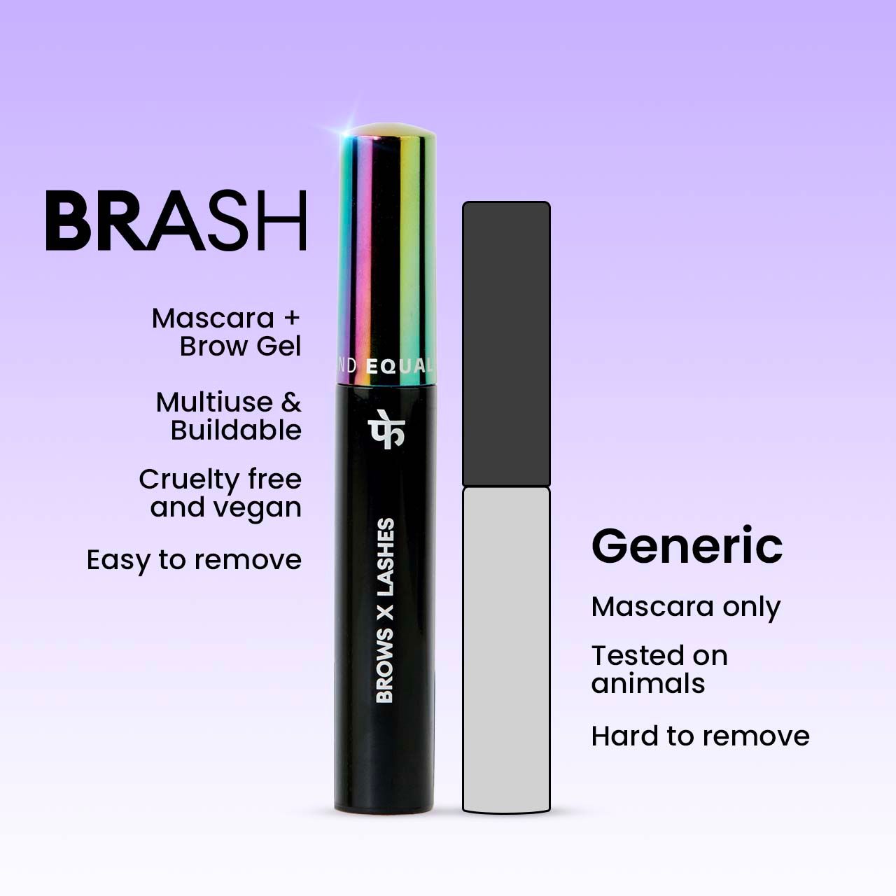 FAE Beauty Brash Volumizing & Lengthening Formula Dual Mascara and Brow Gel