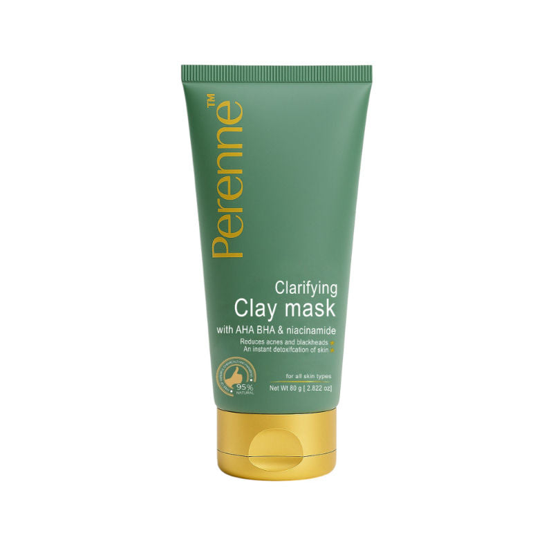 Perenne Clarifying Clay Mask (With AHA, BHA, Niacinamide)