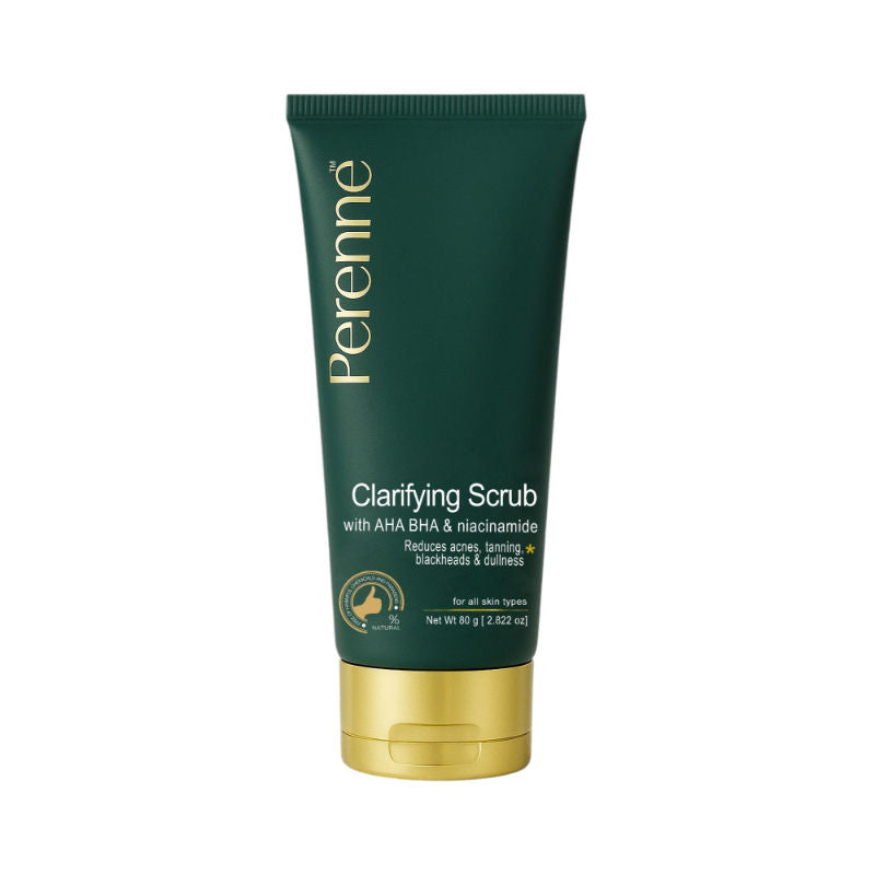 Perenne Clarifying Clay Scrub (With AHA, BHA, Niacinamide)