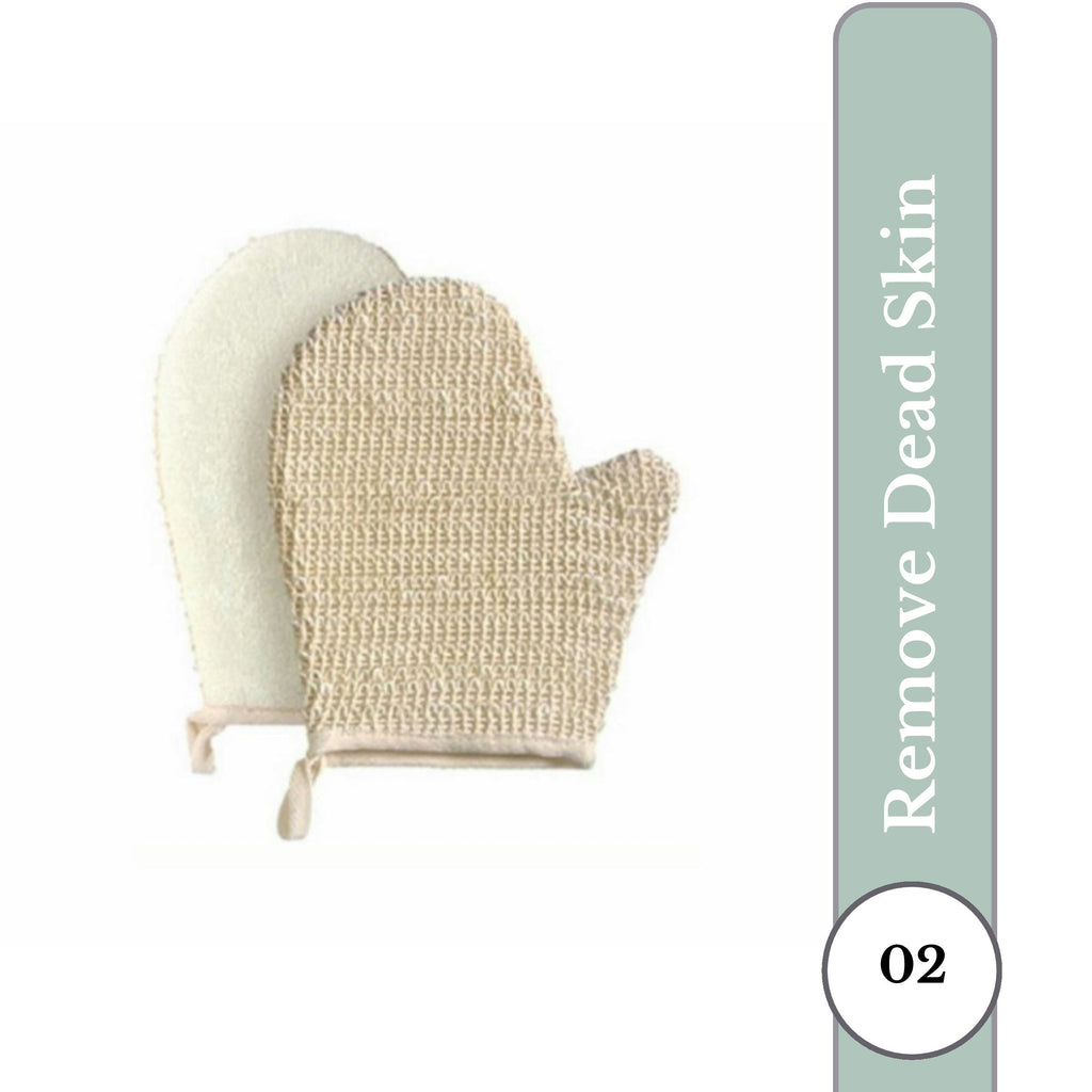Rhe Cosmetics Natural Exfoliating Bath Gloves & TAN Remover (pair)